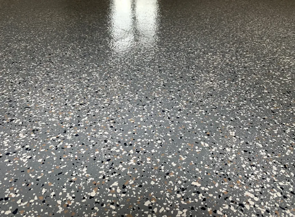commercial epoxy coated flake flooring edwardsville illinois and surrounding areas